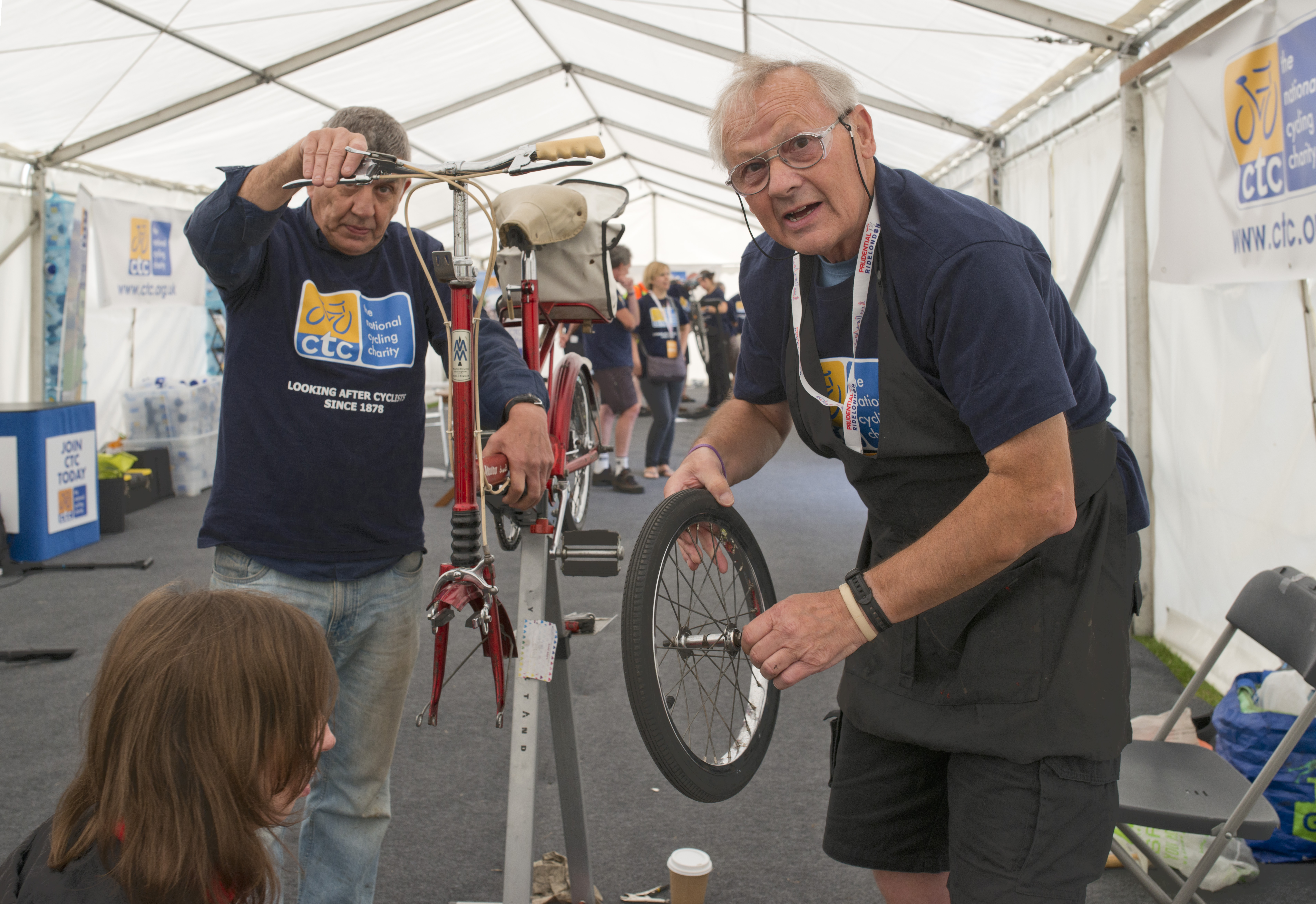 Our fantastic volunteers helped to get stacks of bikes fixed